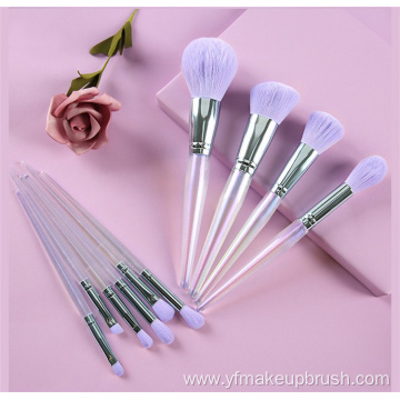 Wholesale 10pcs Crystal Facial Makeup Brush Set